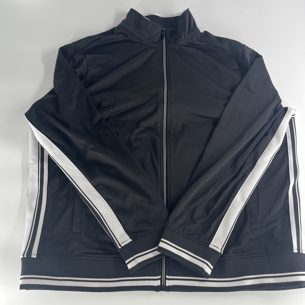 Athletic Works Men's‎ Black Track Jacket Zip Front 2XL (50-52)